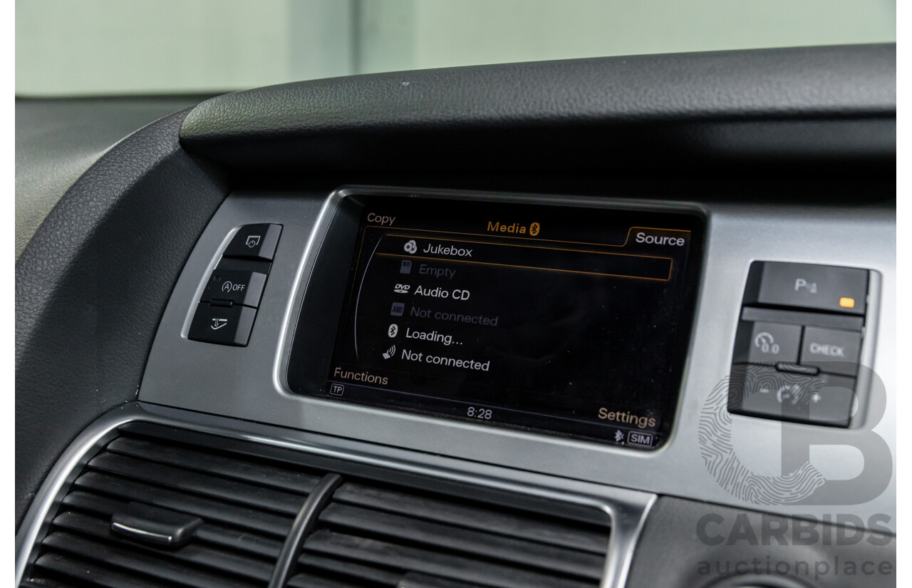 5/2013 Audi Q7 3.0 TDI Quattro MY13 4d Wagon Carrara White Turbo Diesel V6 3.0L - 7 Seater