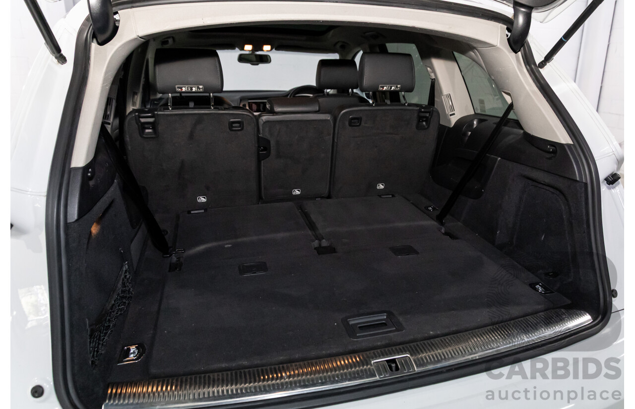 5/2013 Audi Q7 3.0 TDI Quattro MY13 4d Wagon Carrara White Turbo Diesel V6 3.0L - 7 Seater