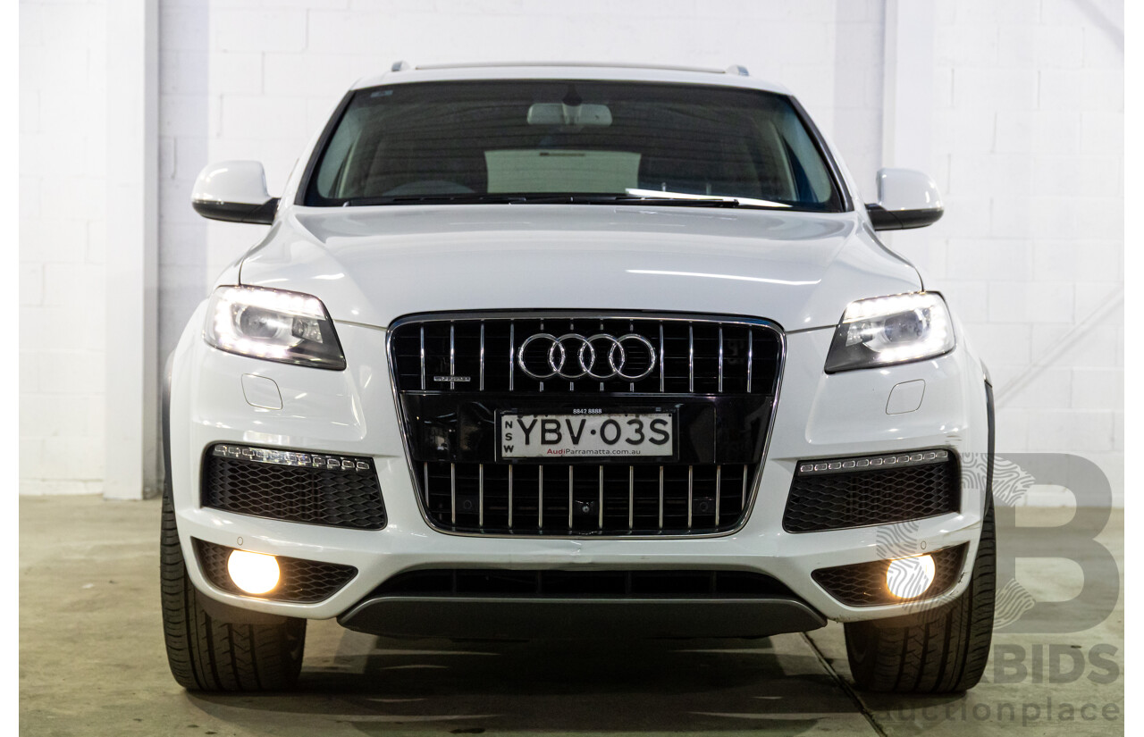 5/2013 Audi Q7 3.0 TDI Quattro MY13 4d Wagon Carrara White Turbo Diesel V6 3.0L - 7 Seater