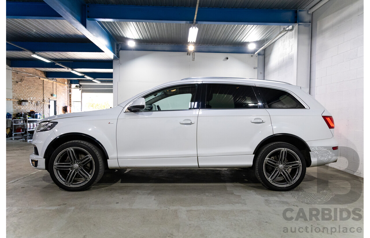 5/2013 Audi Q7 3.0 TDI Quattro MY13 4d Wagon Carrara White Turbo Diesel V6 3.0L - 7 Seater