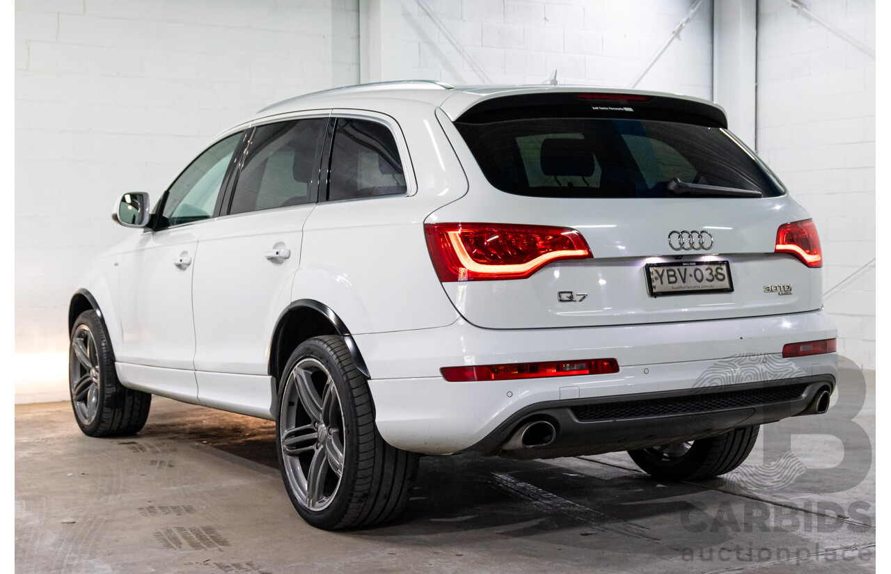 5/2013 Audi Q7 3.0 TDI Quattro MY13 4d Wagon Carrara White Turbo Diesel V6 3.0L - 7 Seater