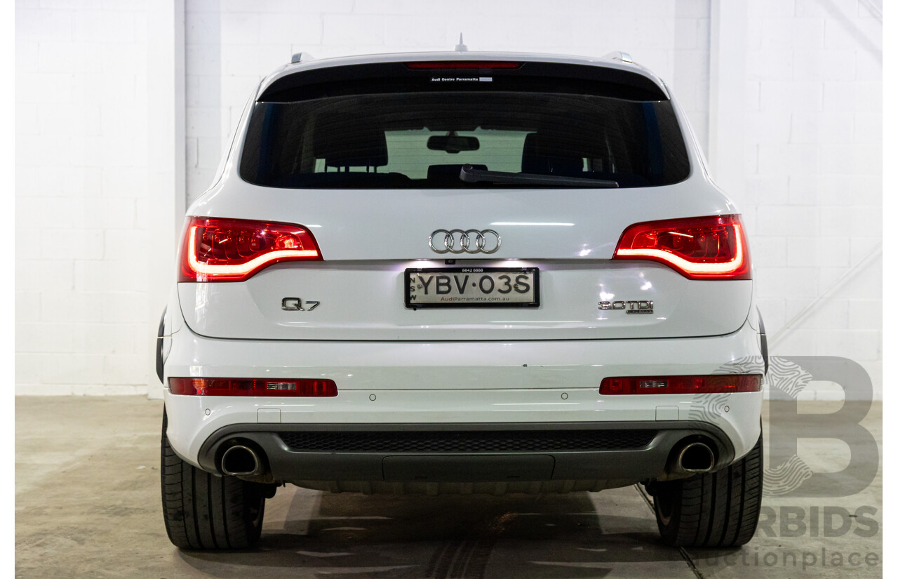 5/2013 Audi Q7 3.0 TDI Quattro MY13 4d Wagon Carrara White Turbo Diesel V6 3.0L - 7 Seater