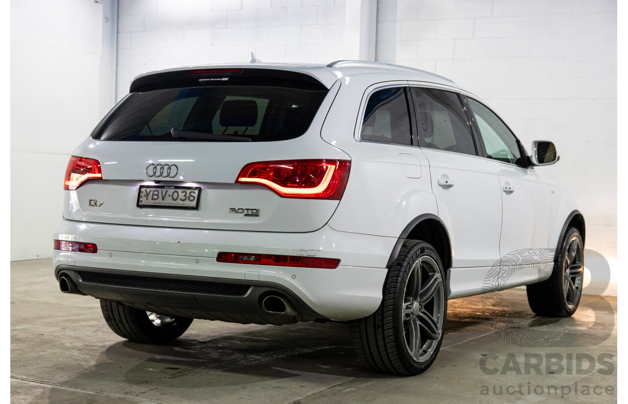 5/2013 Audi Q7 3.0 TDI Quattro MY13 4d Wagon Carrara White Turbo Diesel V6 3.0L - 7 Seater