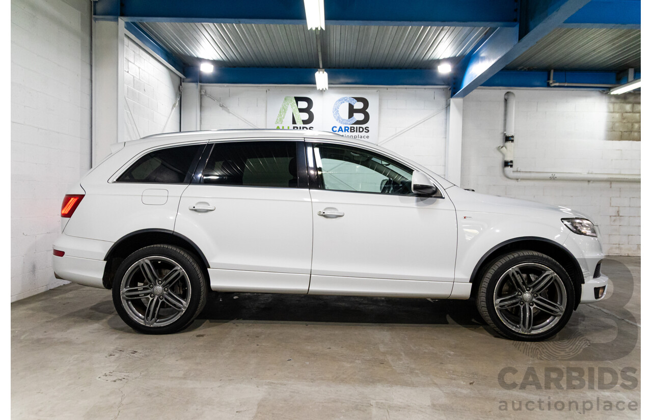 5/2013 Audi Q7 3.0 TDI Quattro MY13 4d Wagon Carrara White Turbo Diesel V6 3.0L - 7 Seater