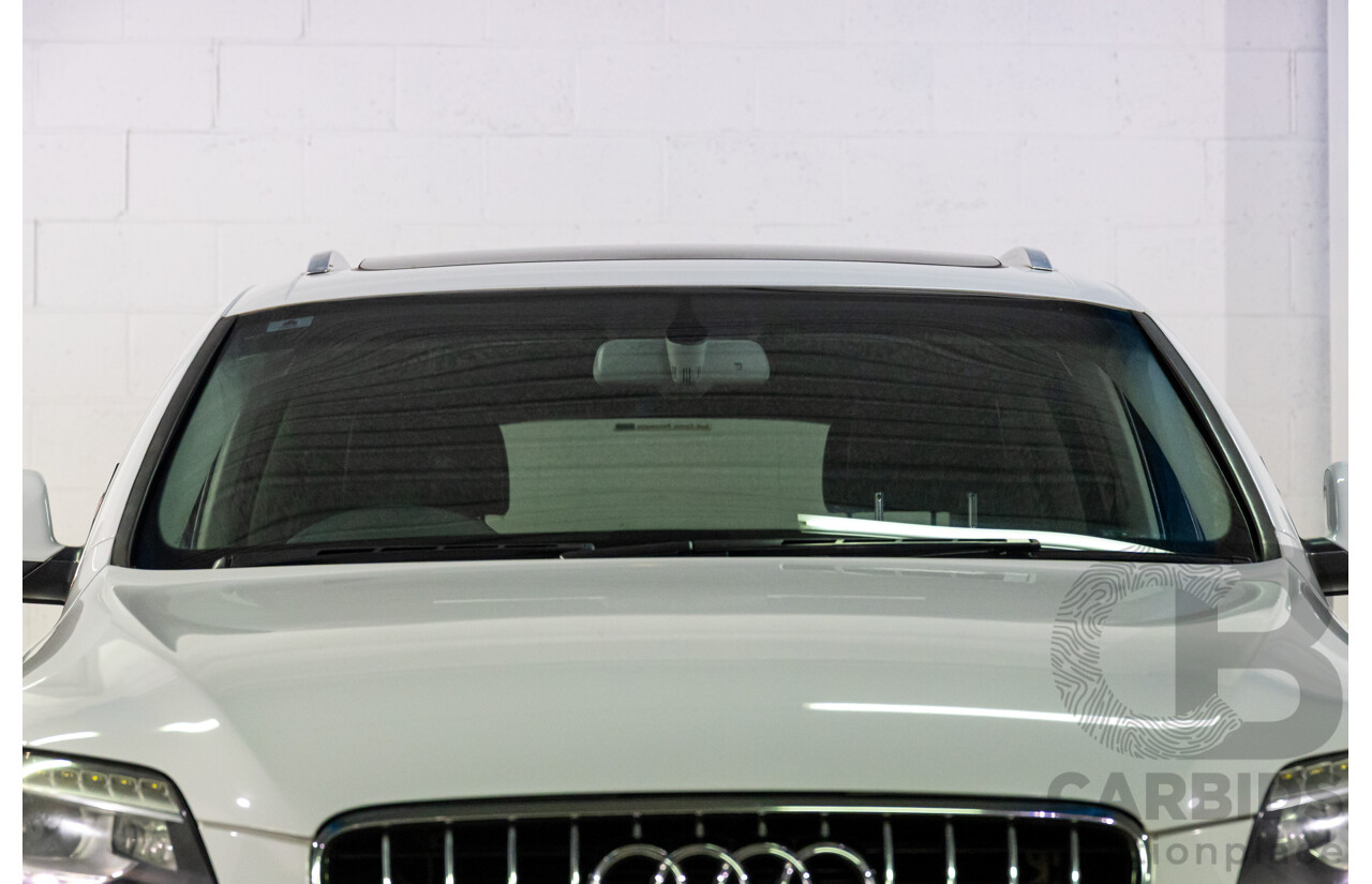 5/2013 Audi Q7 3.0 TDI Quattro MY13 4d Wagon Carrara White Turbo Diesel V6 3.0L - 7 Seater