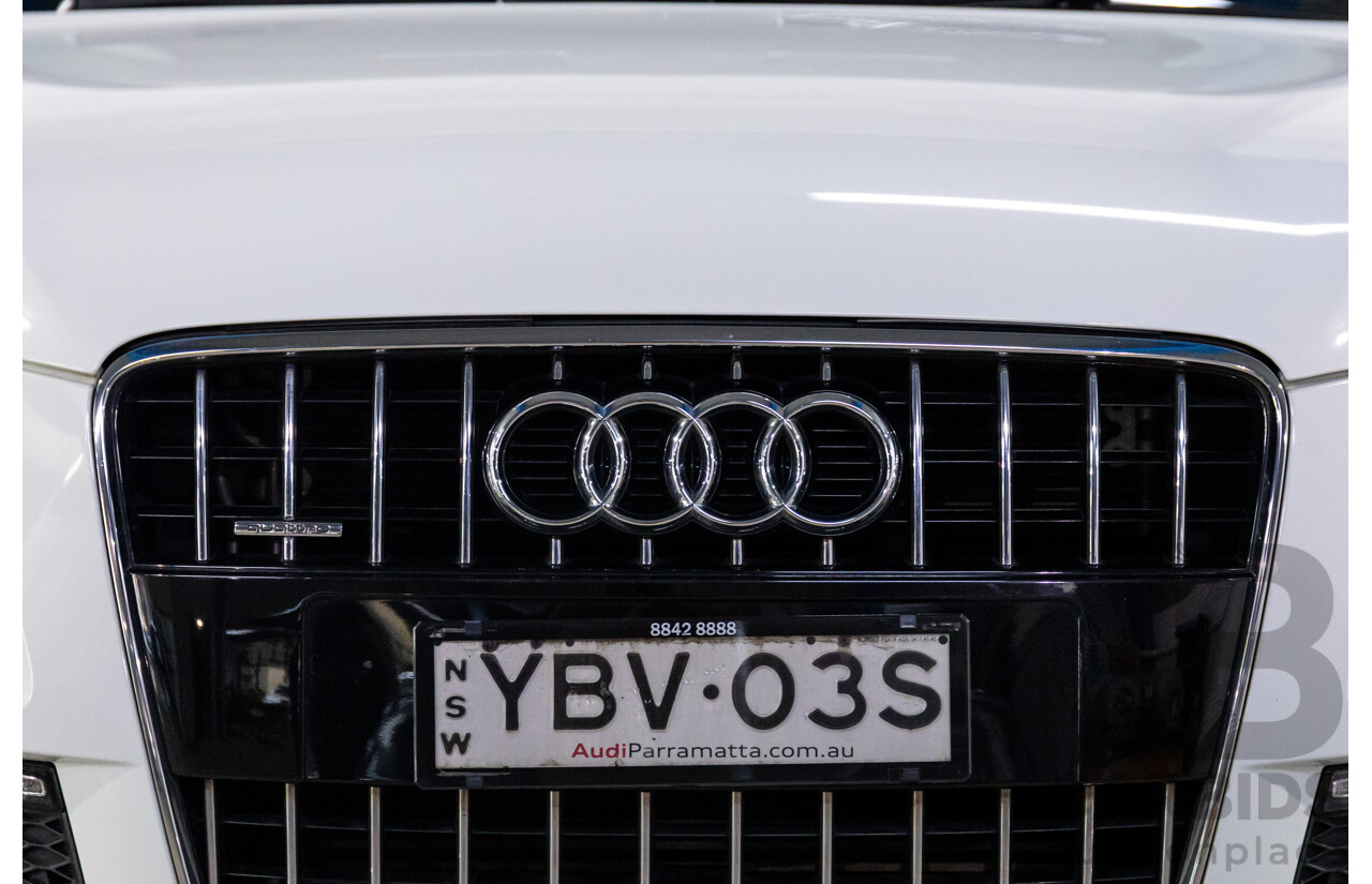 5/2013 Audi Q7 3.0 TDI Quattro MY13 4d Wagon Carrara White Turbo Diesel V6 3.0L - 7 Seater