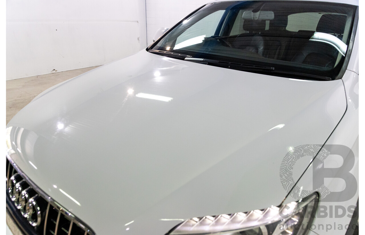 5/2013 Audi Q7 3.0 TDI Quattro MY13 4d Wagon Carrara White Turbo Diesel V6 3.0L - 7 Seater