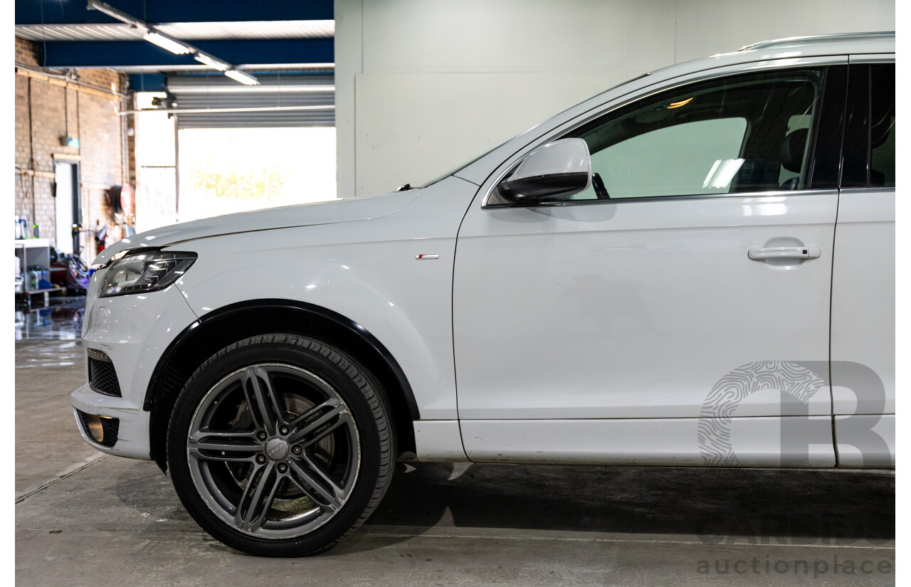 5/2013 Audi Q7 3.0 TDI Quattro MY13 4d Wagon Carrara White Turbo Diesel V6 3.0L - 7 Seater