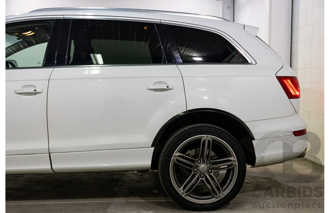 5/2013 Audi Q7 3.0 TDI Quattro MY13 4d Wagon Carrara White Turbo Diesel V6 3.0L - 7 Seater