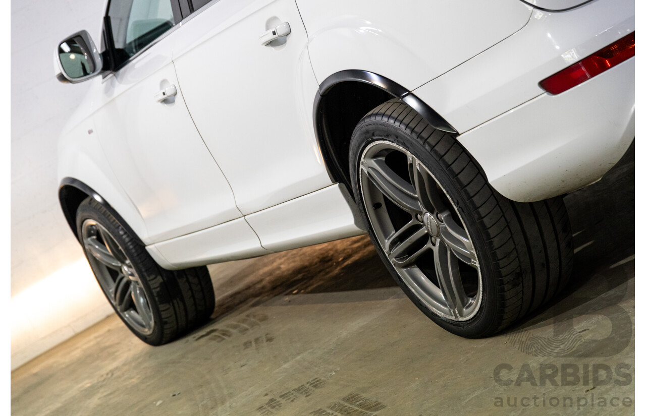 5/2013 Audi Q7 3.0 TDI Quattro MY13 4d Wagon Carrara White Turbo Diesel V6 3.0L - 7 Seater