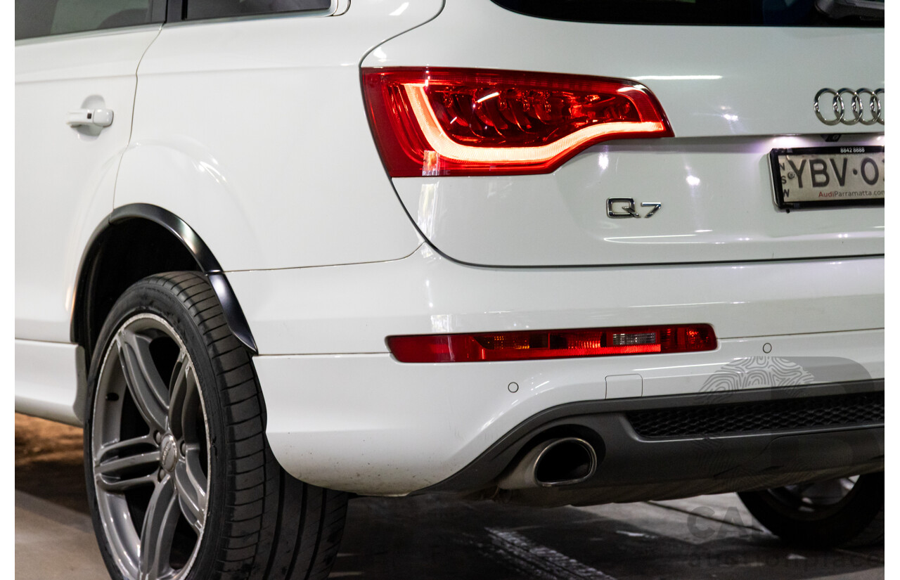 5/2013 Audi Q7 3.0 TDI Quattro MY13 4d Wagon Carrara White Turbo Diesel V6 3.0L - 7 Seater