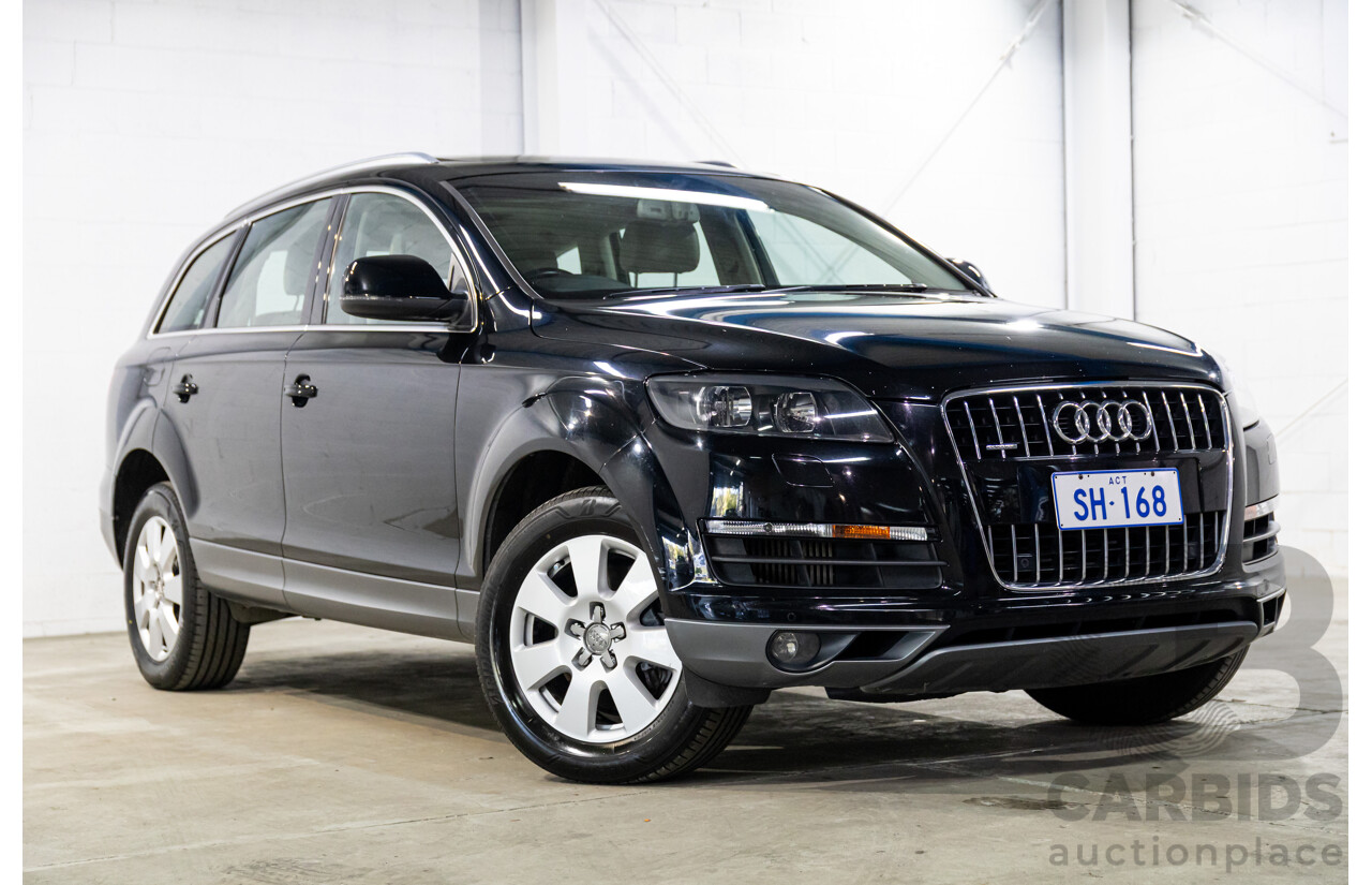1/2012 Audi Q7 3.0 TDI Quattro MY12 4d Wagon Night Black Turbo Diesel V6 3.0L - 7 Seater