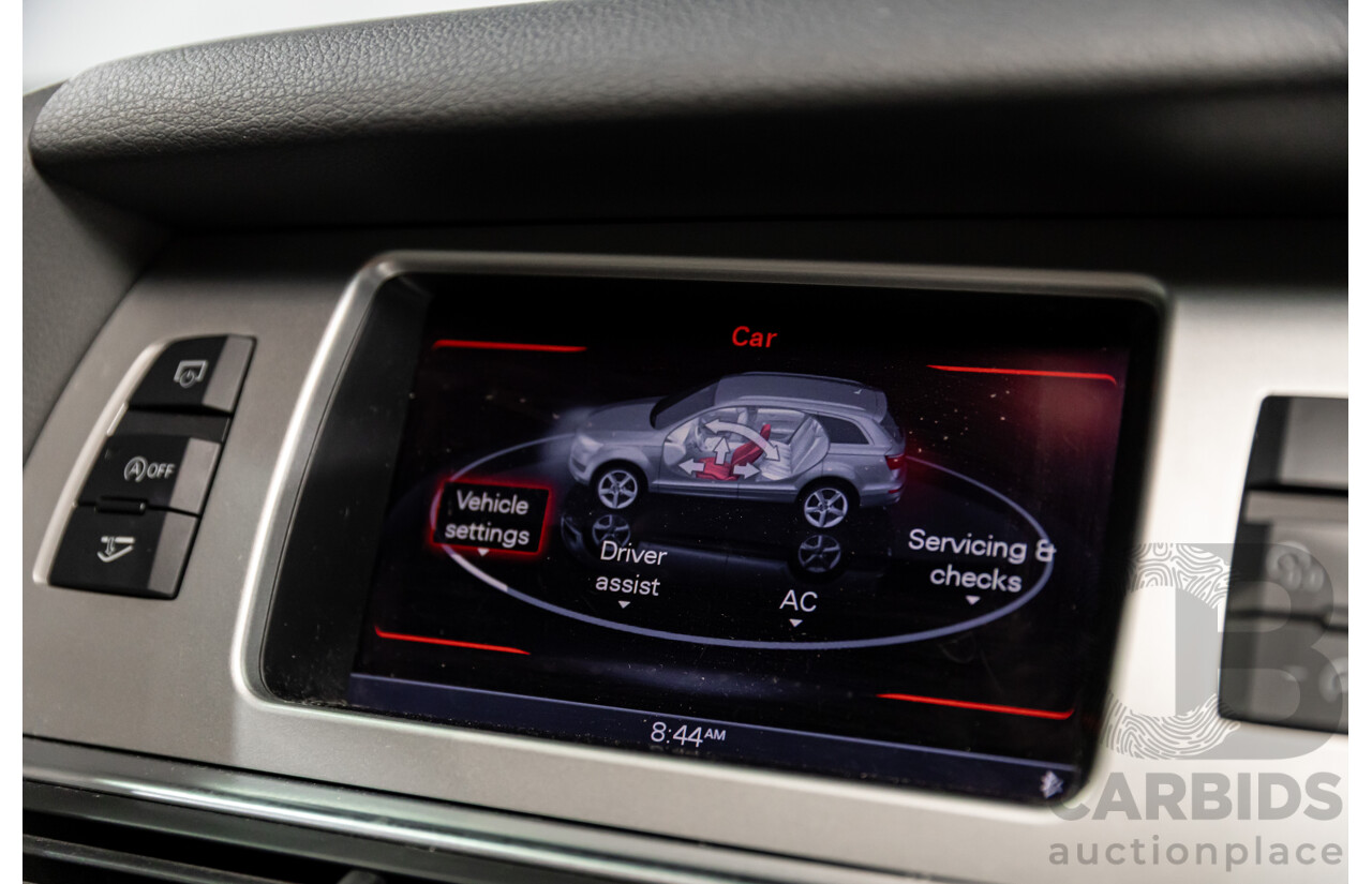 1/2012 Audi Q7 3.0 TDI Quattro MY12 4d Wagon Night Black Turbo Diesel V6 3.0L - 7 Seater