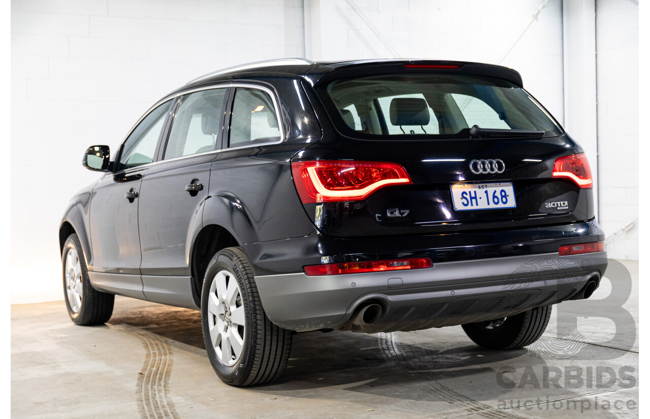 1/2012 Audi Q7 3.0 TDI Quattro MY12 4d Wagon Night Black Turbo Diesel V6 3.0L - 7 Seater