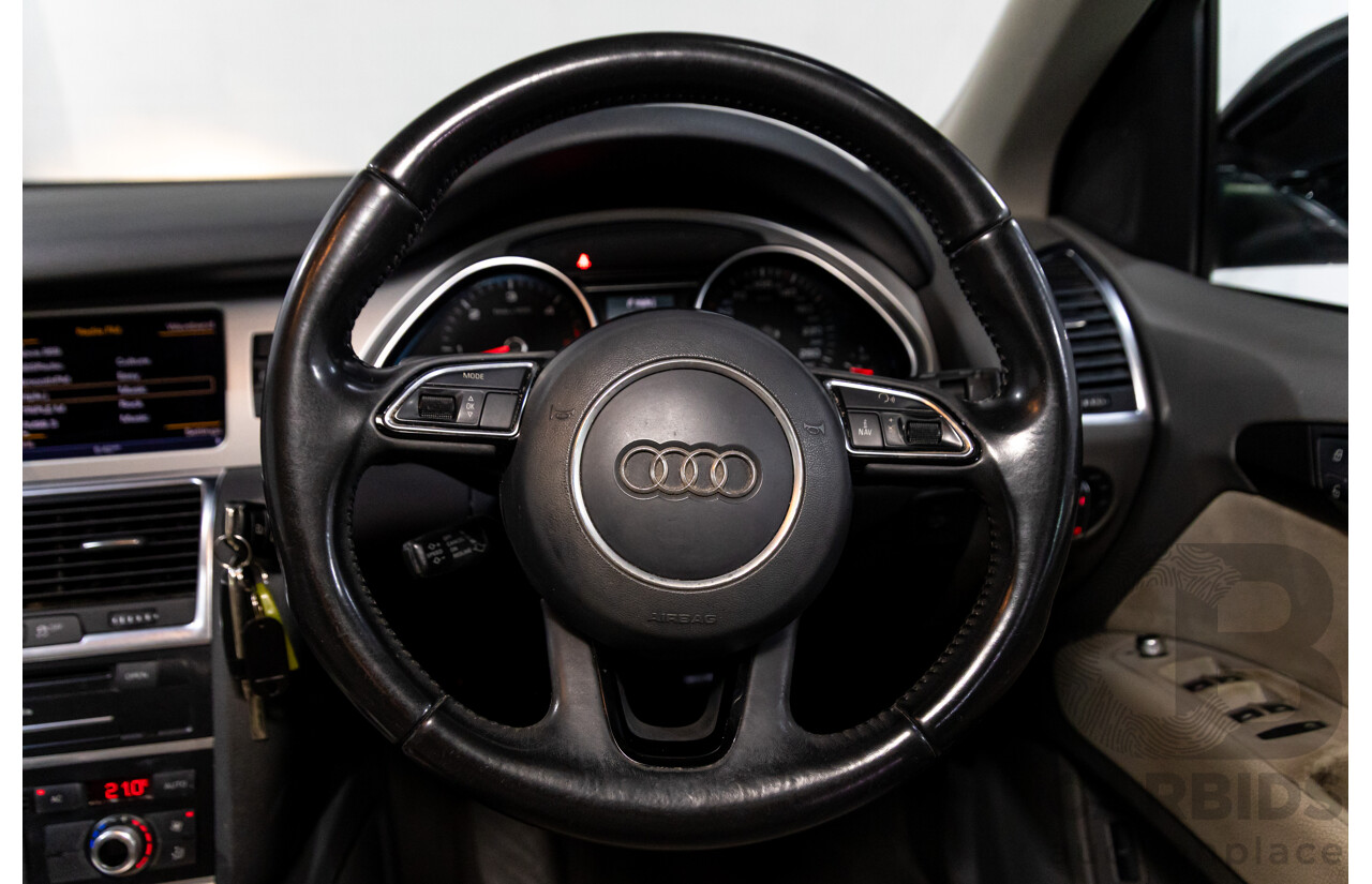 1/2012 Audi Q7 3.0 TDI Quattro MY12 4d Wagon Night Black Turbo Diesel V6 3.0L - 7 Seater