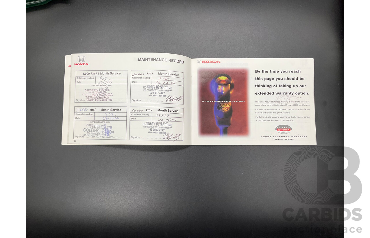 8/2002 Honda CR-V (4x4) MY02 4d Wagon Taffeta White 2.4L