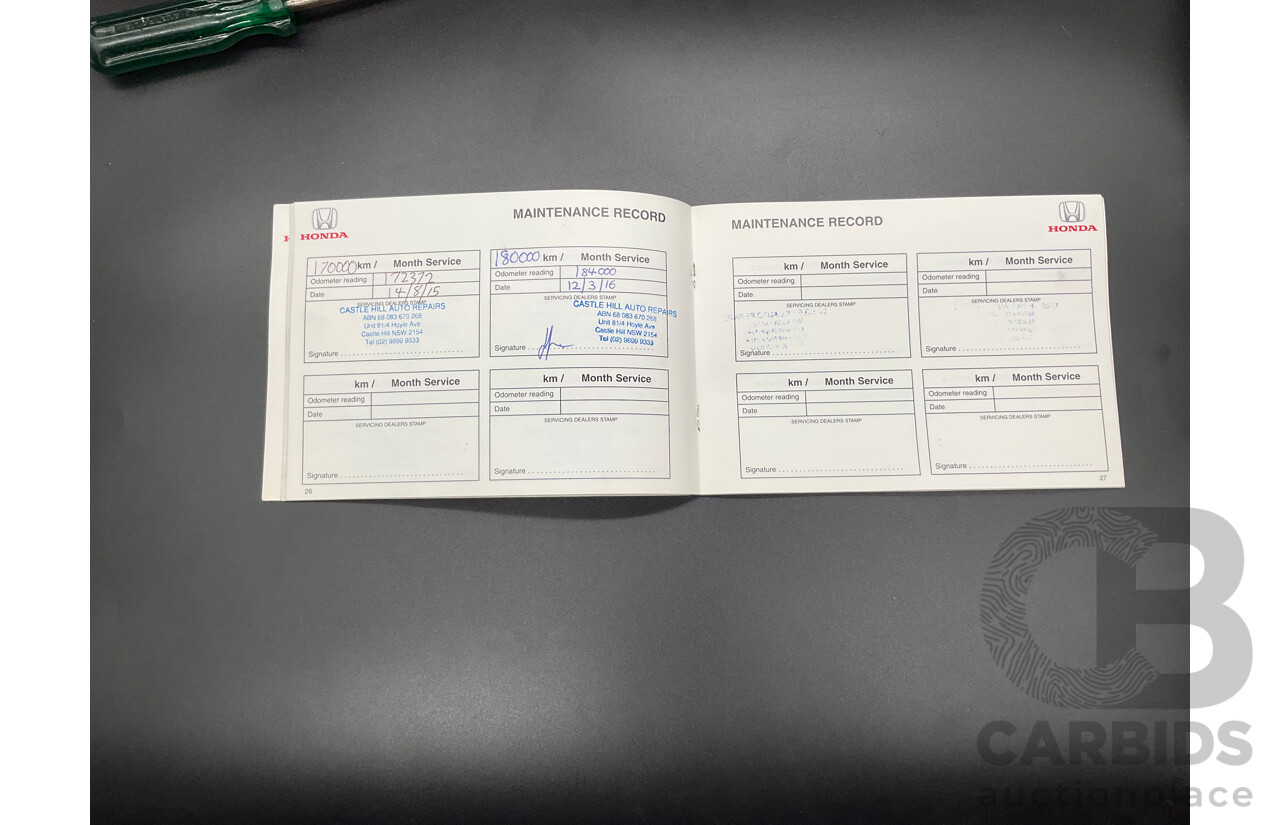 8/2002 Honda CR-V (4x4) MY02 4d Wagon Taffeta White 2.4L