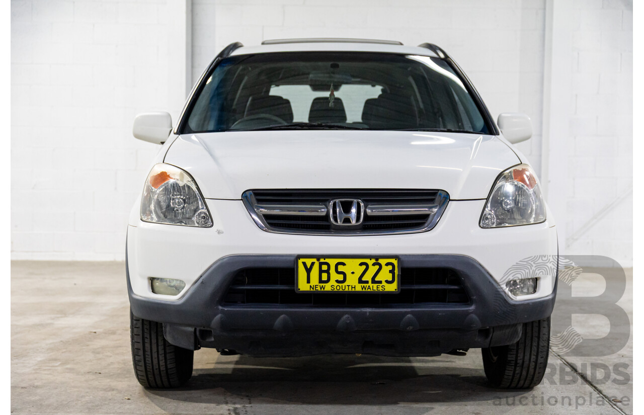 8/2002 Honda CR-V (4x4) MY02 4d Wagon Taffeta White 2.4L