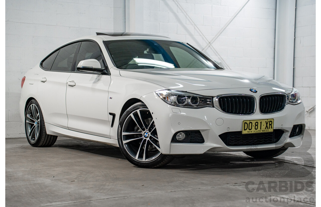 9/2014 BMW 328i Gran Turismo Sport F34 MY15 4d Coupe Alpine White Turbo 2.0L