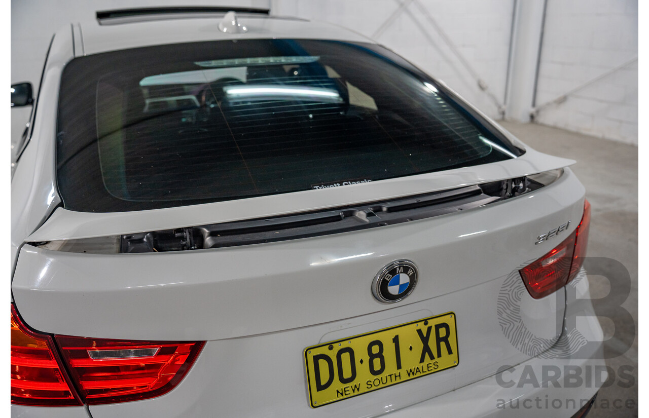 9/2014 BMW 328i Gran Turismo Sport F34 MY15 4d Coupe Alpine White Turbo 2.0L