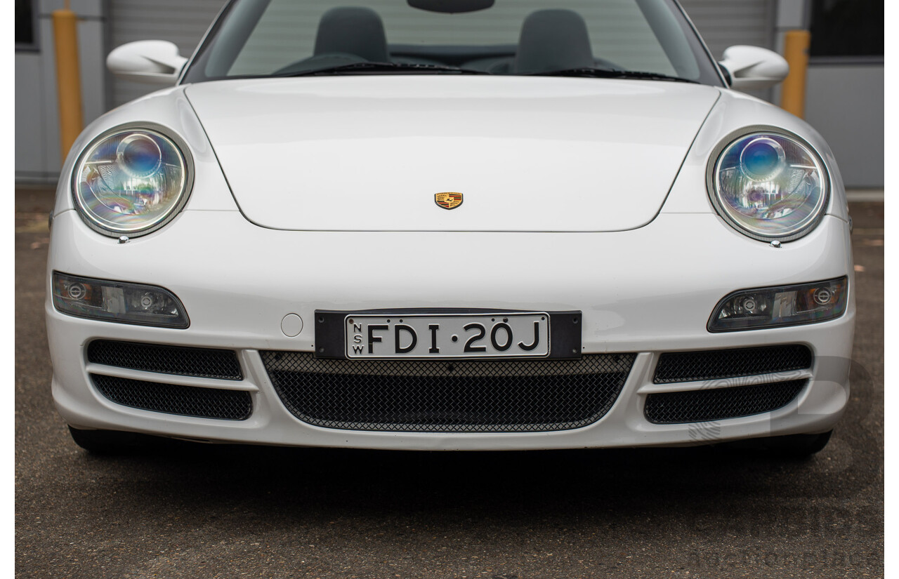 2007 Porsche 911 Carrera 4 S 997 (AWD) 2d Cabriolet Carrara White 3.8L - 12/13 Personal Import