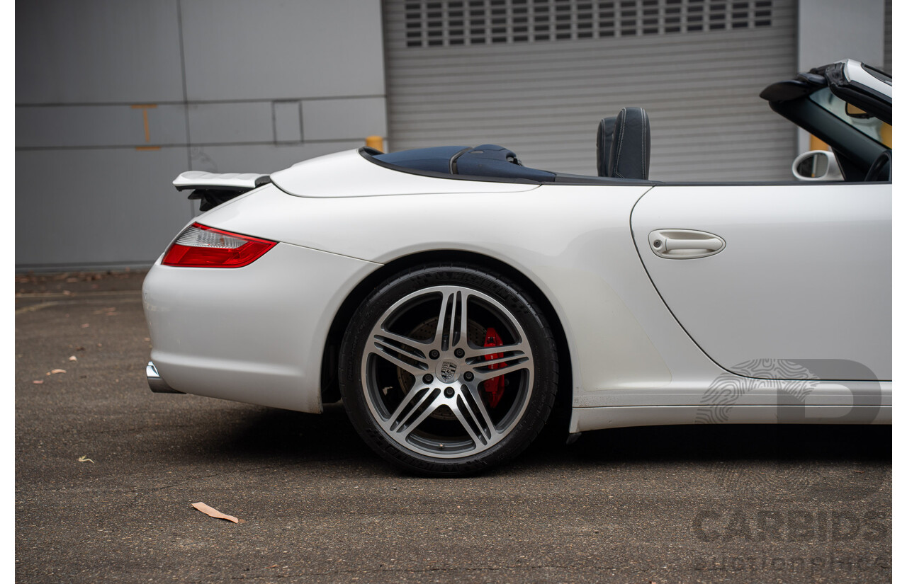 2007 Porsche 911 Carrera 4 S 997 (AWD) 2d Cabriolet Carrara White 3.8L - 12/13 Personal Import