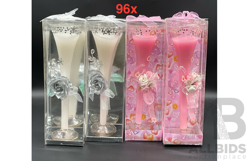 Decorative Scented Candle in Glass - Lot of 96