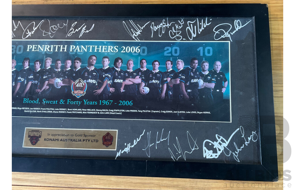 2006 Penrith Panthers Autograph