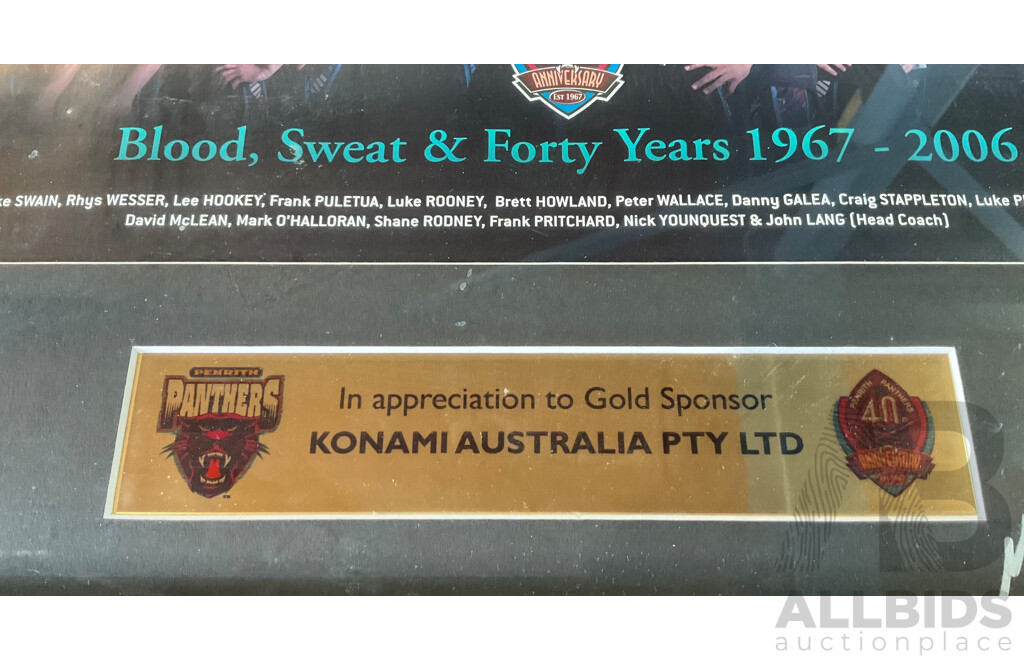 2006 Penrith Panthers Autograph