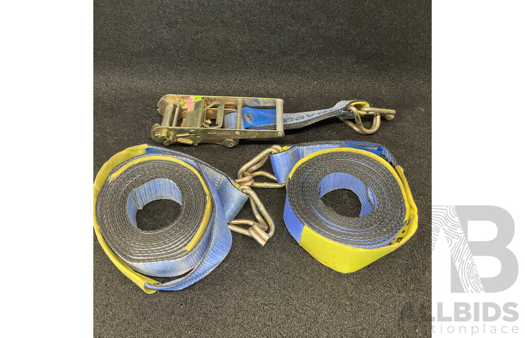 Beaver 9 Metres Ratchet and Strap (x2) - Capacity 5000KG