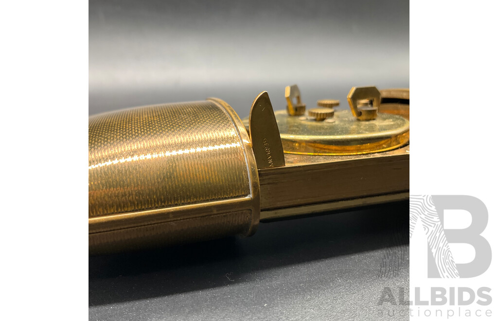 Canterbury Brass Mantel Clock, Mid-20th Century