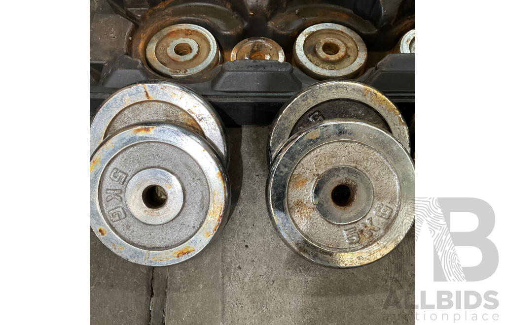 Adjustable Barbell Lifting Dumbbells with Carry Case