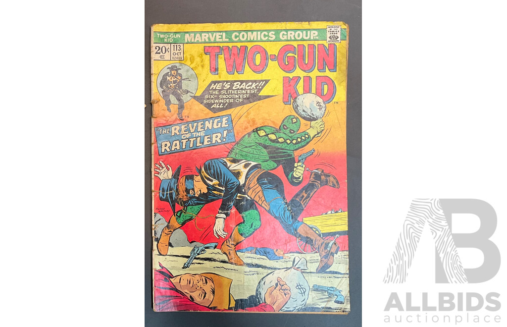 1973 TWO-GUN KID #113 the Revenge of the Rattler Comic Books