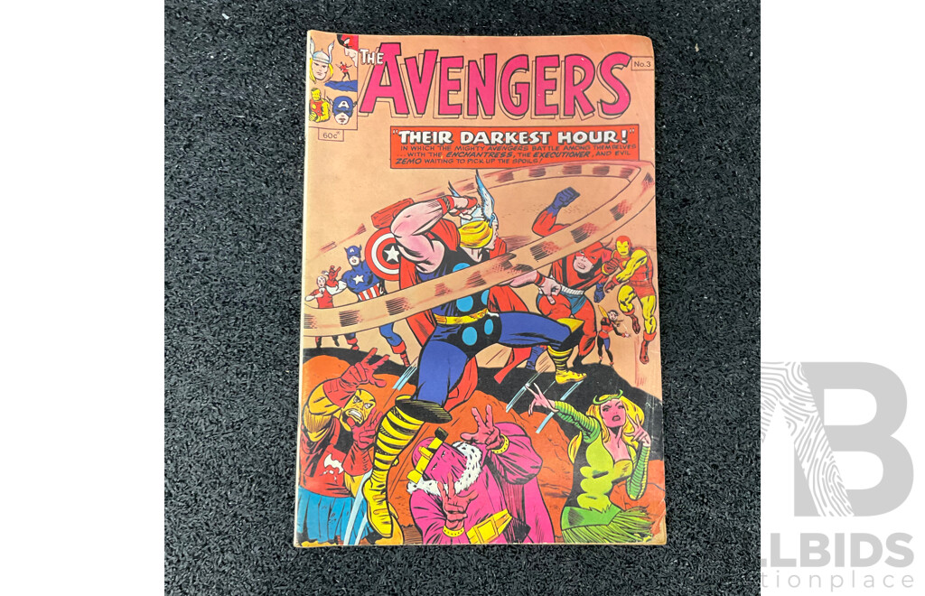 The Avengers #3 Yaffa( (1978) Their Darkest Hour Comic Book - Australia edition