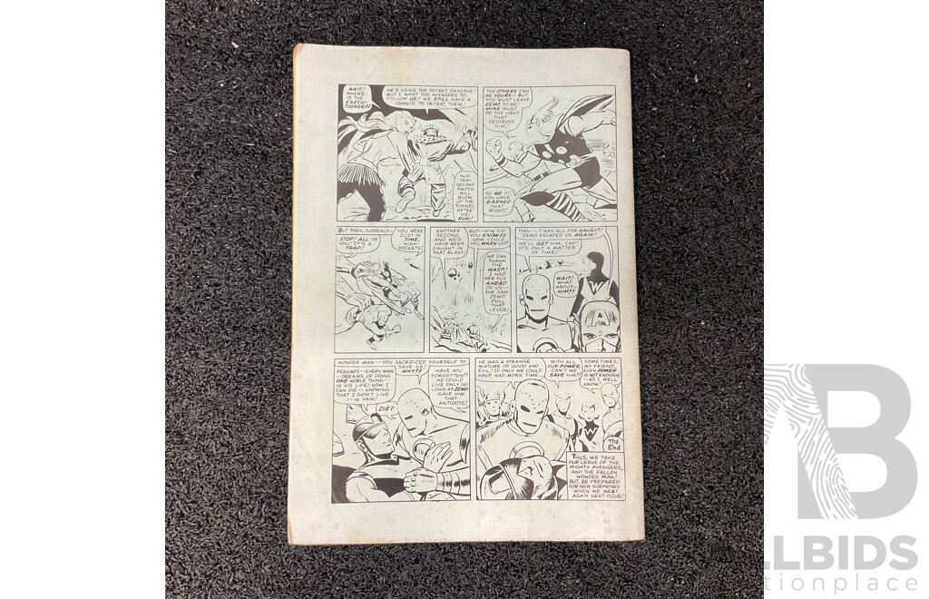 The Avengers #3 Yaffa( (1978) Their Darkest Hour Comic Book - Australia edition