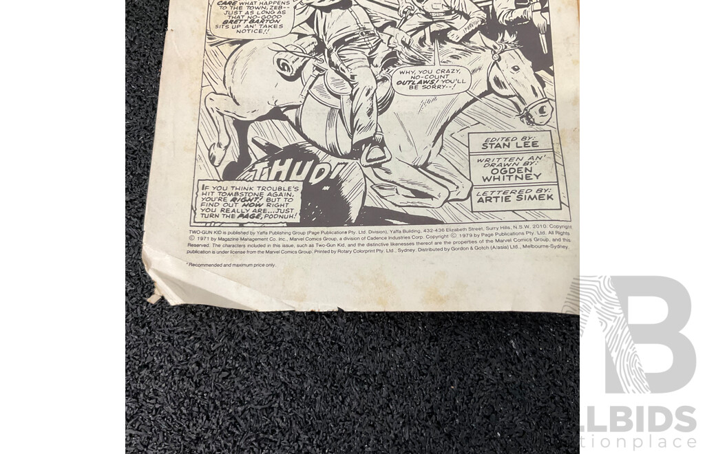 1979 Two- Gun Kid #2 Australia Edition & Tales of the Zombie #3 & 1969 My Love #1 - Lot of 3 Comic Books