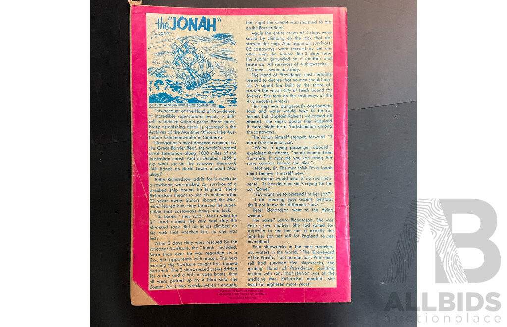 Vintage Ripley's Believe It or Not! / UFO & Outer Space and More Comic Books by Western Publishing Company Includes 1x Australian Edition