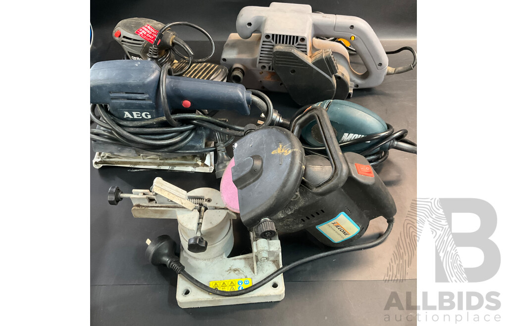 Assorted Corded Electric Sander/Sharpener - Lot of Five