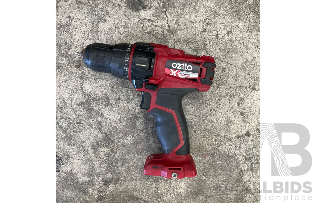 Bulk Lot - Assorted of Hand Tools with Ozito Cordless Drill Driver