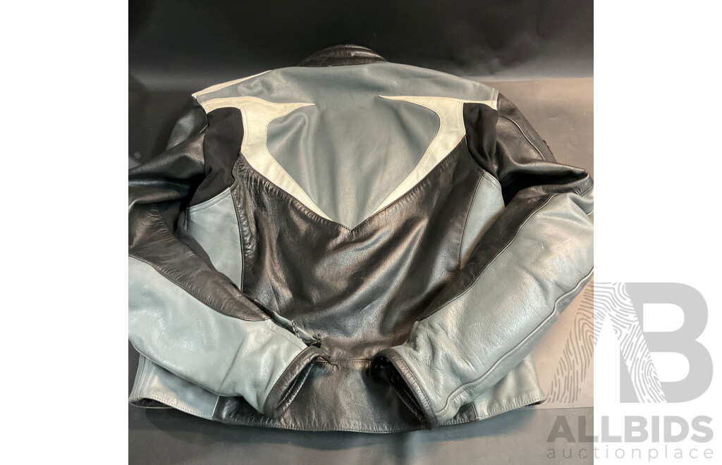 Vintage Bikers Club Motorbike Leather Jacket and Pants Size XL