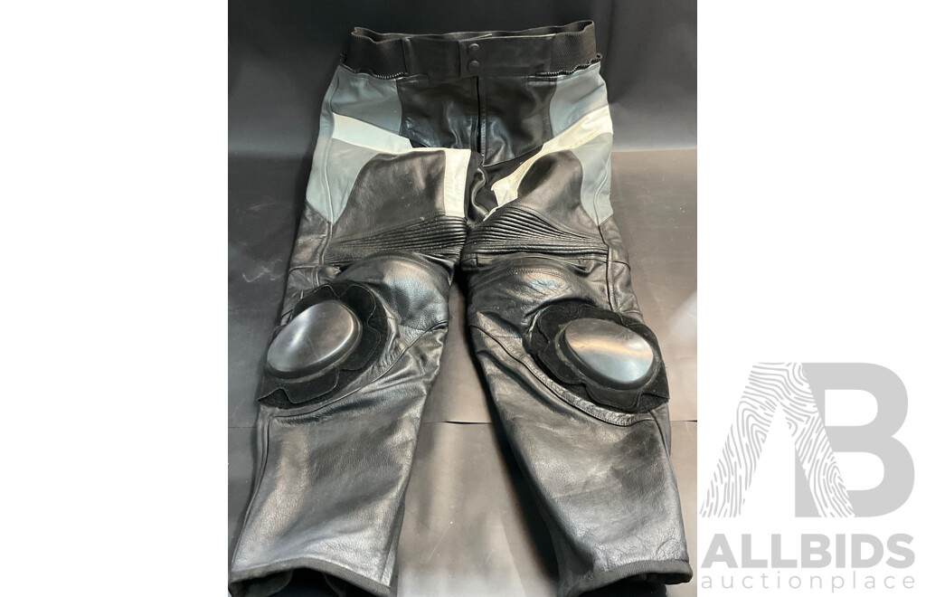 Vintage Bikers Club Motorbike Leather Jacket and Pants Size XL