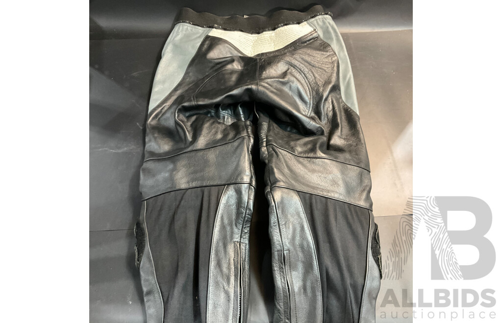 Vintage Bikers Club Motorbike Leather Jacket and Pants Size XL