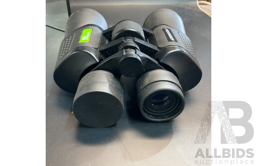 Outdoor Plus 10x50 ZCF Binoculars & Master Lock Cable Lock & Anko Speaker and More Household Items