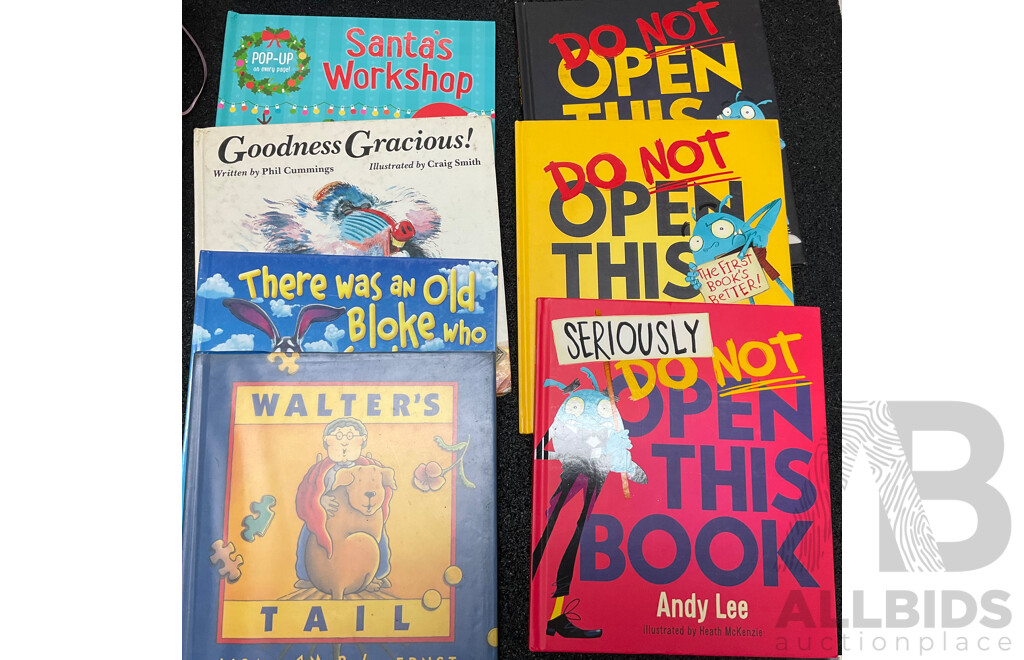 Bulk Lot - Assorted Kids Books - Includes Mother Goose Rhymes, Do Not Open This Book , Disney Princess Series and More