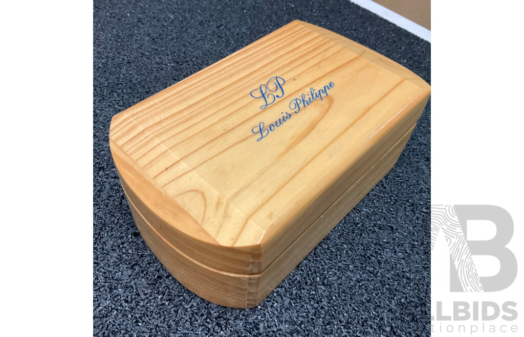 Vintage Louis Philippe Men's & Women's Watches Set with Display Box