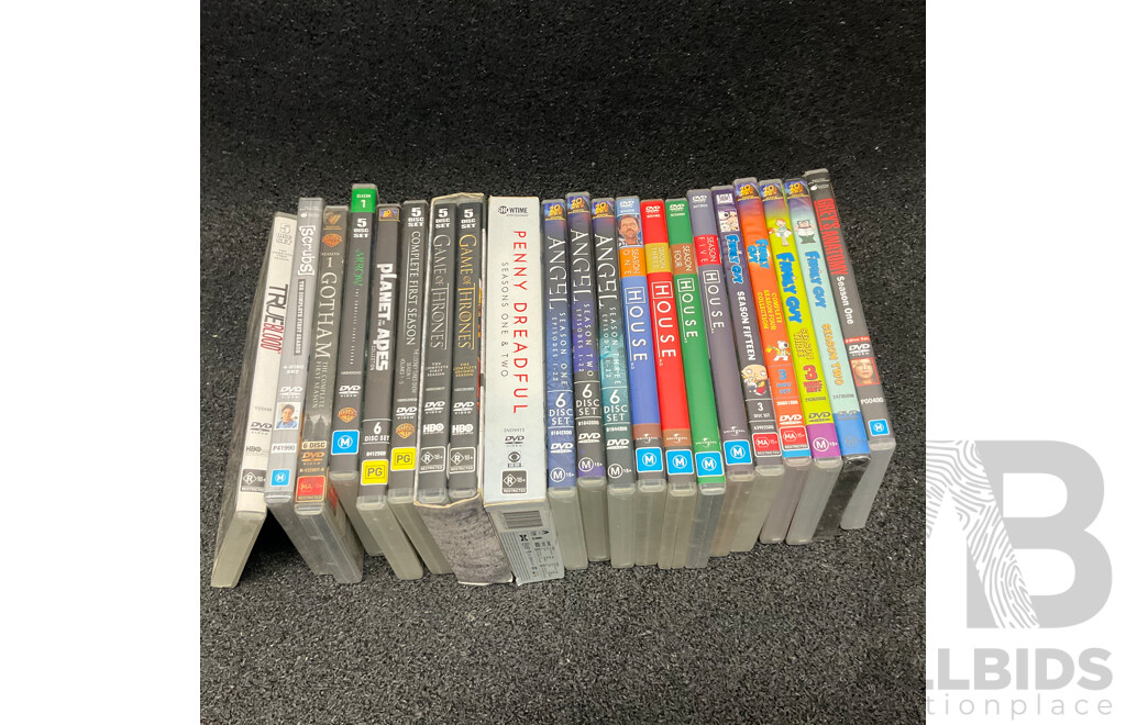 Bulk Lot of TV Series DVDs and Blu-Ray Movies, and Assorted PlayStation 1, 2 Games