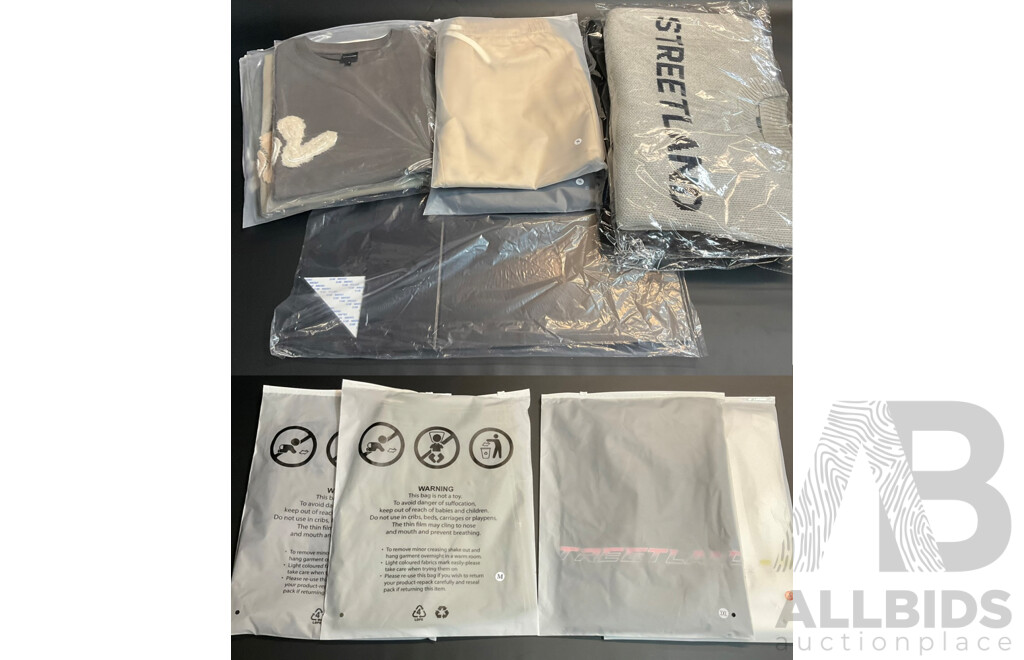 Assorted STREETLAND Men's and Women's Clothing - Lot of 96