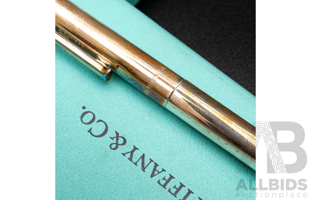 Tiffany & Co. Sterling Silver Pen with Original Presentation Box, 20.80 Grams