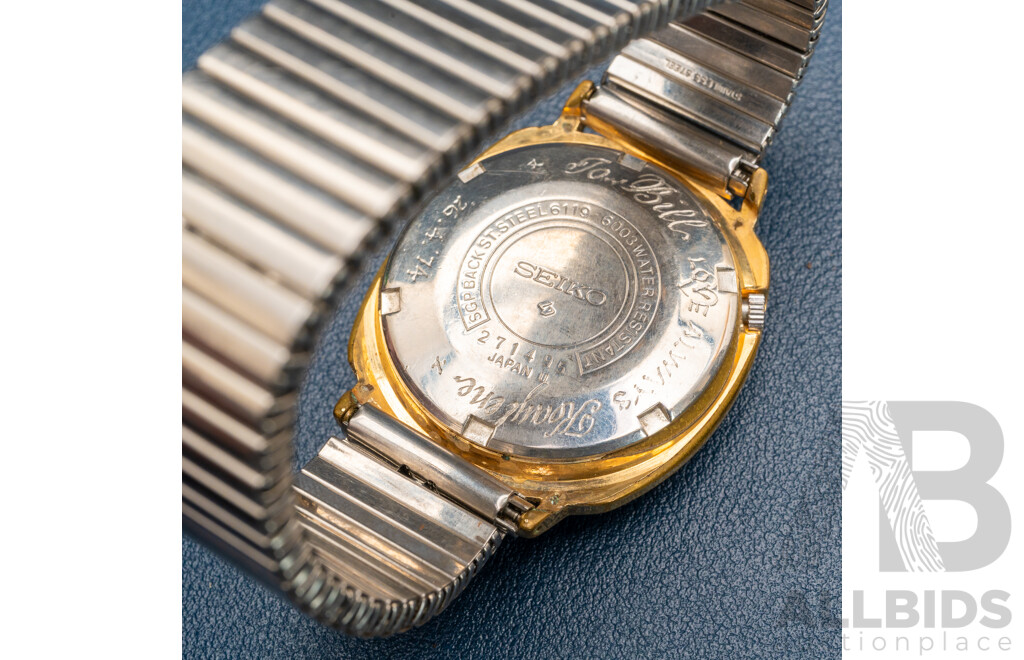 Seiko 5 Automatic 21 Jewels Vintage Mens Watch, 6119-6003 271495, Circa 1974, Working