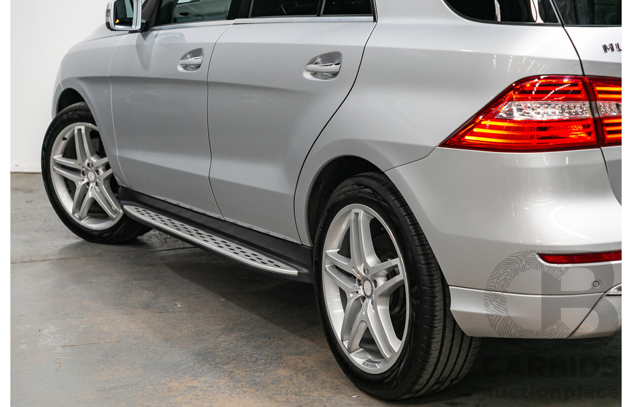 3/2014 Mercedes Benz ML 400 (4x4) AMG Sports Pack 166 MY14 4d Wagon Iridium Silver Metallic Twin Turbo V6 3.0L